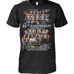 Fast&Furious 22nd Anniversary 2001-2023 T-Shirt