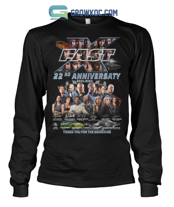 Fast X 22nd Anniversary 2001-2023 New Ver T-Shirt