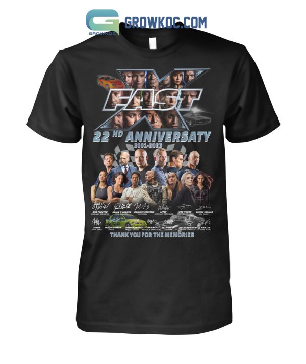 Fast X 22nd Anniversary 2001-2023 New Ver T-Shirt