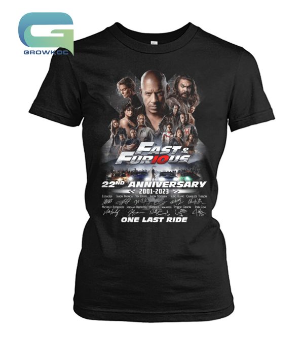 Fast&Furious 22nd Anniversary 2001-2023 T-Shirt