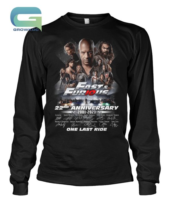 Fast&Furious 22nd Anniversary 2001-2023 T-Shirt