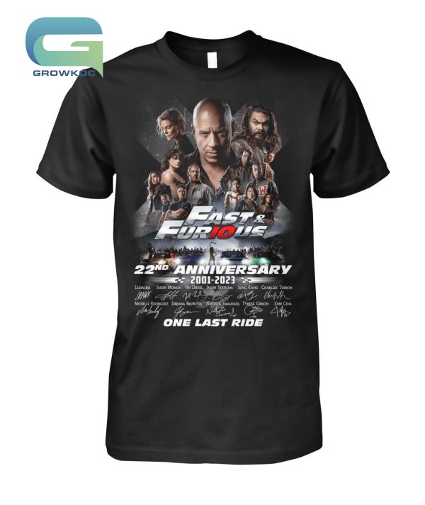 Fast&Furious 22nd Anniversary 2001-2023 T-Shirt