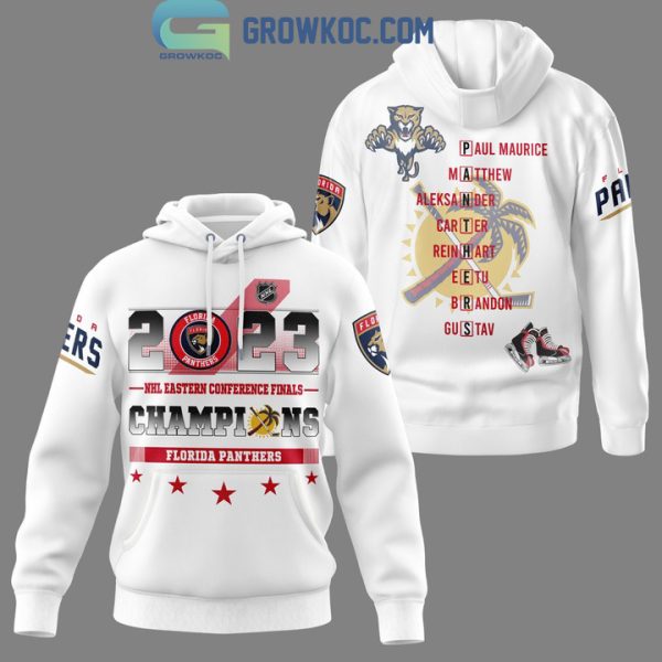 Florida Panthers NHL Eastern Conference Champions 2023 White Design Hoodie T-Shirt