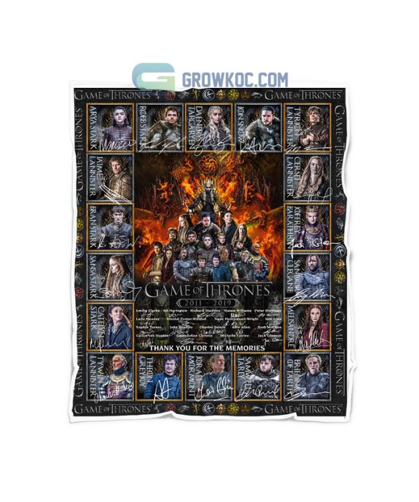 Game Of Thrones 2011-2019 Thank You For The Memories Fleece Blanket, Quilt