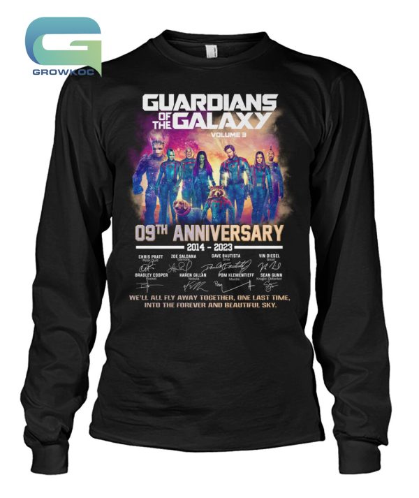 Guardians of the Galaxy Vol. 3 09th Anniversary 2014-2023 T-Shirt
