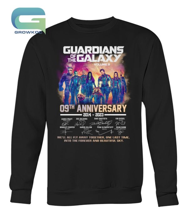 Guardians of the Galaxy Vol. 3 09th Anniversary 2014-2023 T-Shirt