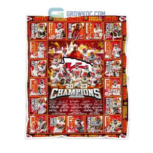Kansas City Chiefs Super Bowl Champions 2023 Fleece Blanket, Quilt