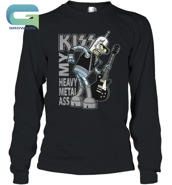 Kiss Band Ass T-Shirt - Metal Growkoc Heavy My Bender