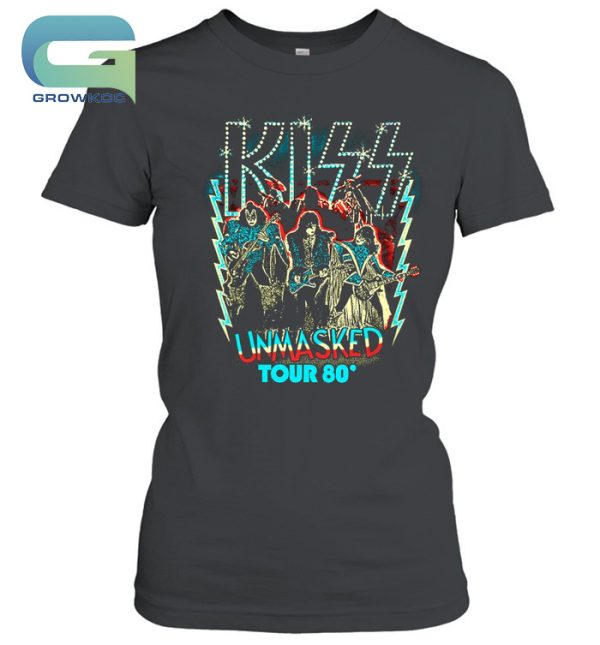 Kiss Band Unmasked Tour 80′ T-Shirt