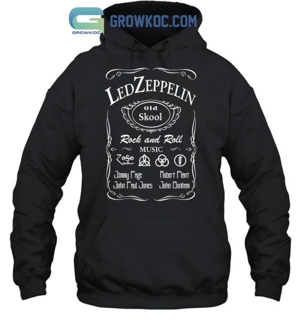 Led Zeppelin Old Skool Rock And Roll Music T-Shirt