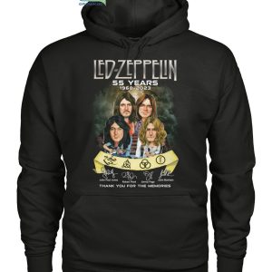 Led Zepplin 55 Years 1968-2023 Thank You For The Memories T-Shirt