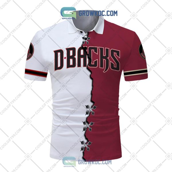 MLB Arizona Diamondbacks Mix jersey Personalized Style Polo Shirt