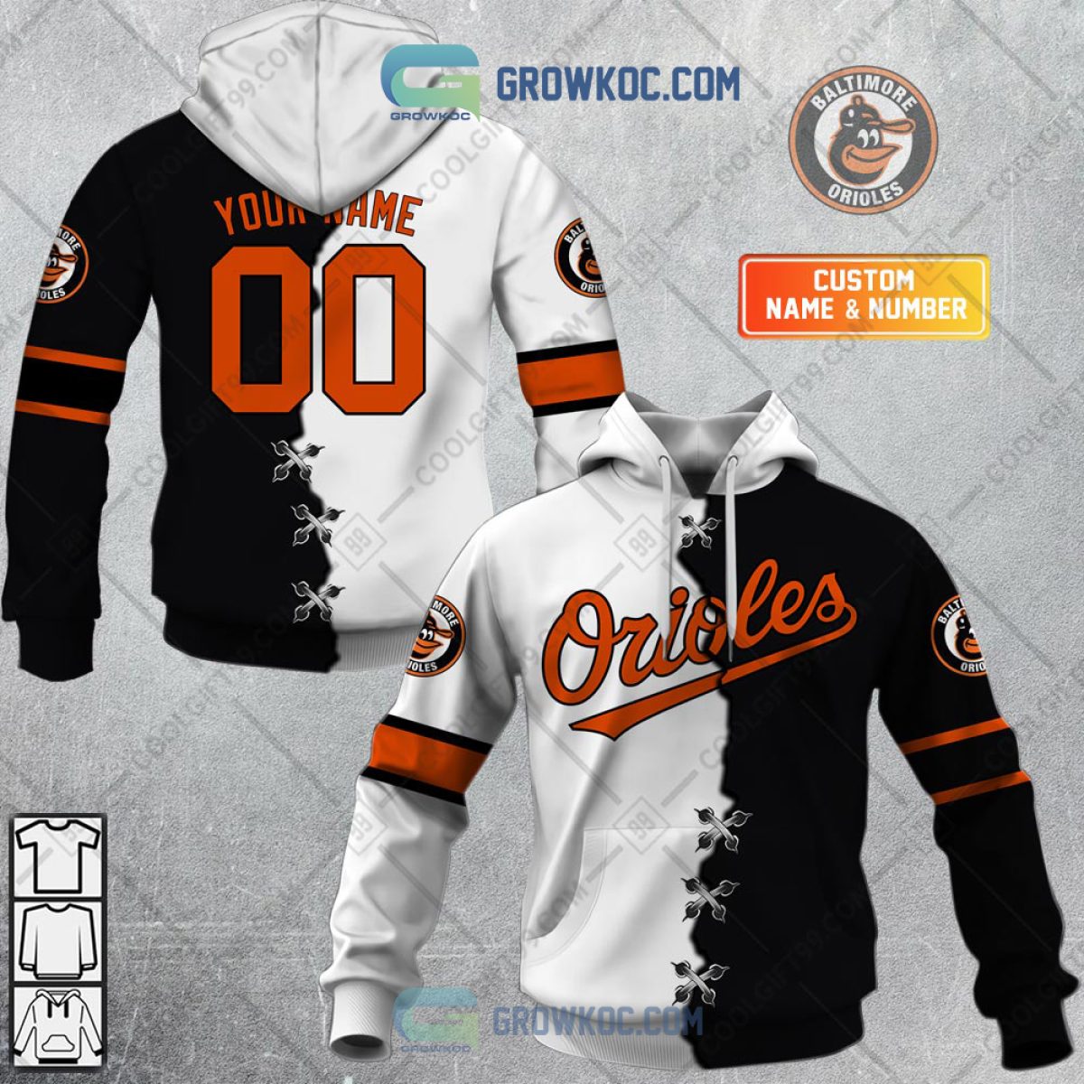 Baltimore Orioles MLB Baseball Jersey Custom Name