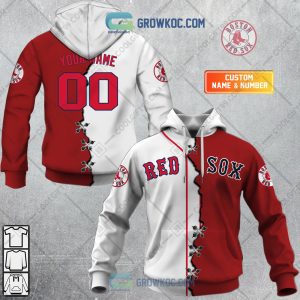 Boston Red Sox Baseball Team Geometric Personalized Baseball Jersey