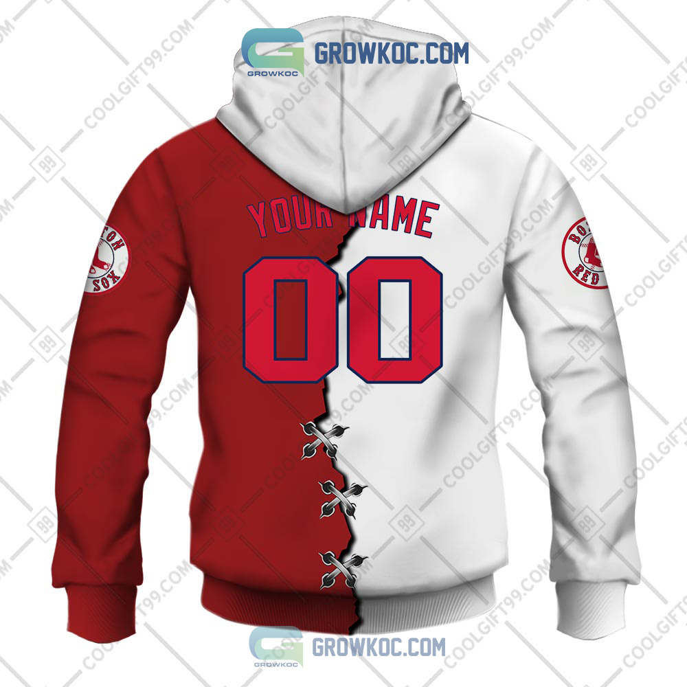 Boston Red Sox MLB Custom Number And Name 3D Hoodie For Men And