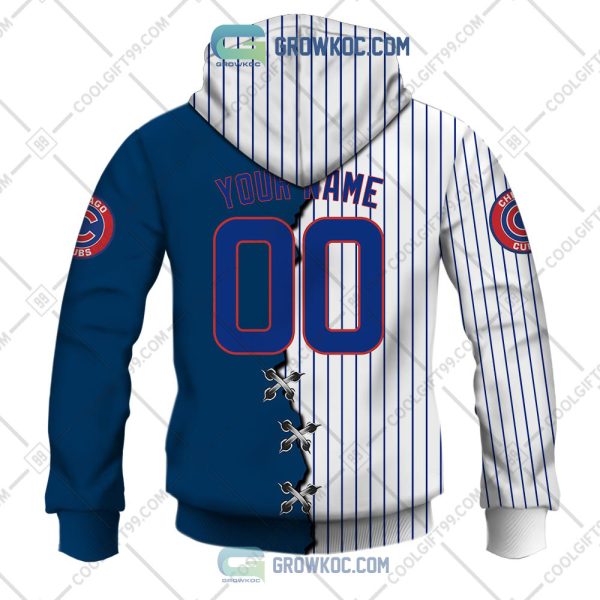 MLB Chicago Cubs Mix Jersey Custom Personalized Hoodie Shirt