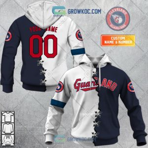 Cleveland Guardians Baseball Team Geometric Personalized Baseball Jersey