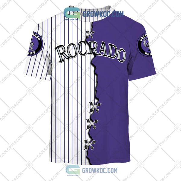 MLB Colorado Rockies Mix Jersey Custom Personalized Hoodie Shirt