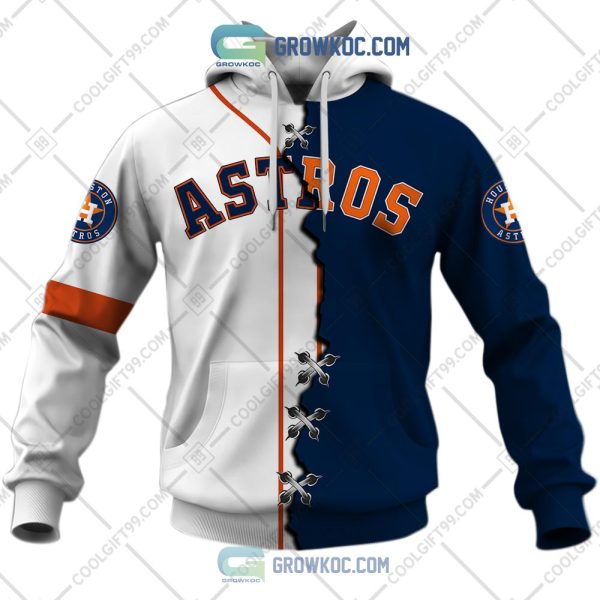 MLB Houston Astros Mix Jersey Custom Personalized Hoodie Shirt