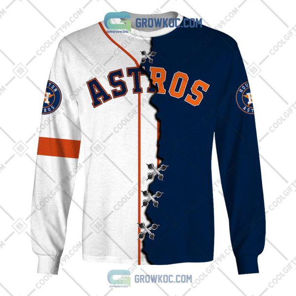 MLB Houston Astros Mix Jersey Custom Personalized Hoodie Shirt