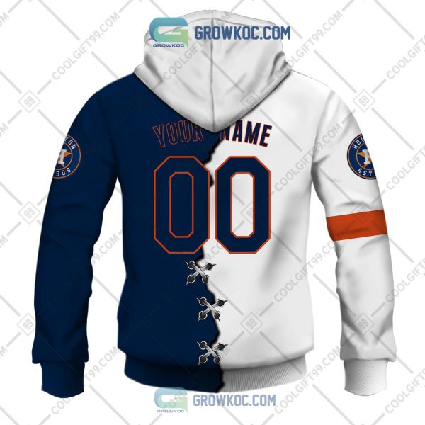 MLB Houston Astros Mix Jersey Custom Personalized Hoodie Shirt