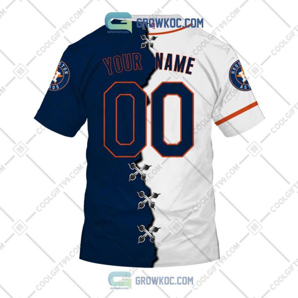 MLB Houston Astros Mix Jersey Custom Personalized Hoodie Shirt