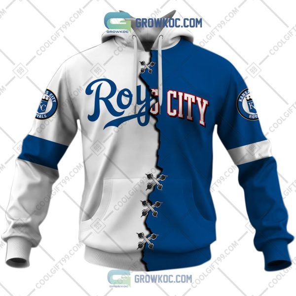 MLB Kansas City Royals Mix Jersey Custom Personalized Hoodie Shirt