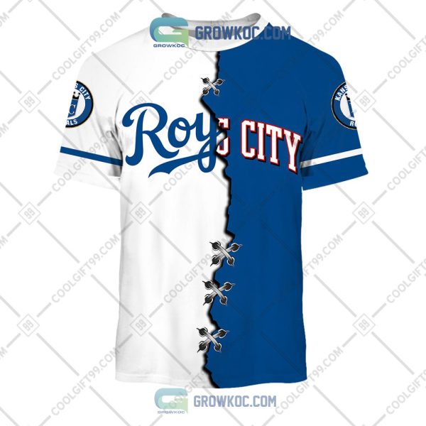 MLB Kansas City Royals Mix Jersey Custom Personalized Hoodie Shirt