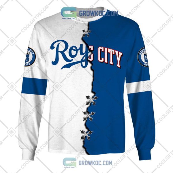 MLB Kansas City Royals Mix Jersey Custom Personalized Hoodie Shirt