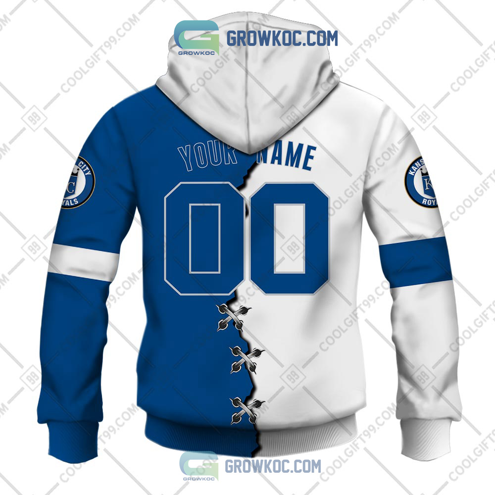 MLB Kansas City Royals Mix Jersey Custom Personalized Hoodie Shirt - Growkoc