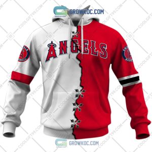 MLB Los Angeles Angels Mix Jersey Custom Personalized Hoodie Shirt