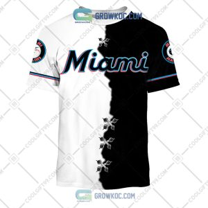 MLB Miami Marlins Mix Jersey Custom Personalized Hoodie Shirt - Growkoc