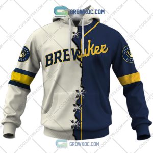 MLB Milwaukee Brewers Mix Jersey Custom Personalized Hoodie Shirt