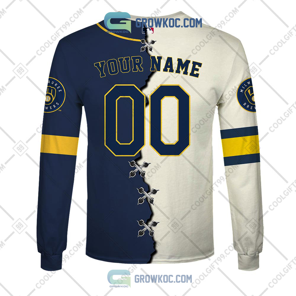 Milwaukee Brewers MLB Custom Number And Name 3D Hoodie For Men And Women  Gift Fans - Banantees