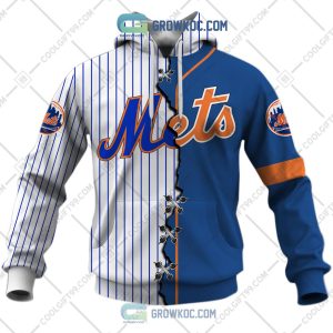 MLB New York Mets Mix Jersey Custom Personalized Hoodie Shirt