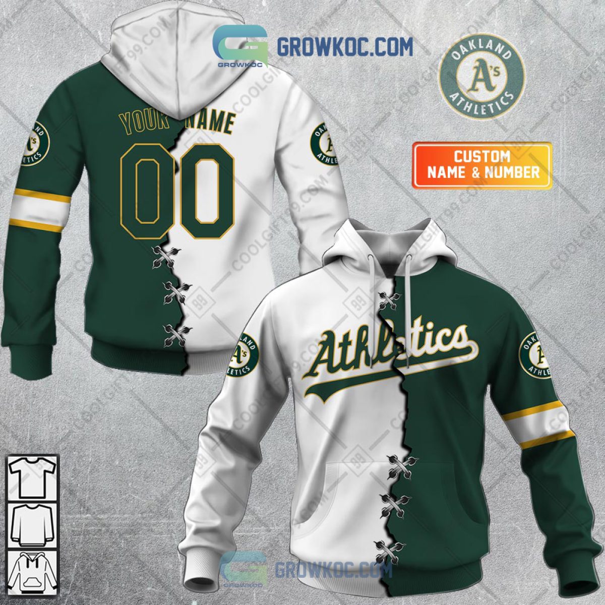 Custom Name Oakland Athletics MLB Cheap Hawaiian Shirt For Men Women - T- shirts Low Price
