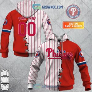 Philadelphia Philles Baseball Team Geometric Personalized Baseball Jersey