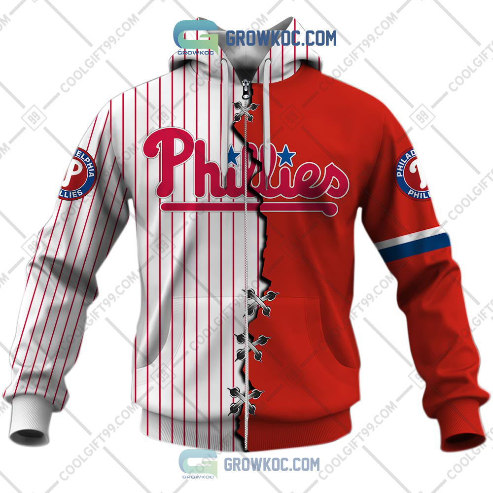 MLB Philadelphia Phillies Mix Jersey Custom Personalized Hoodie Shirt -  Growkoc
