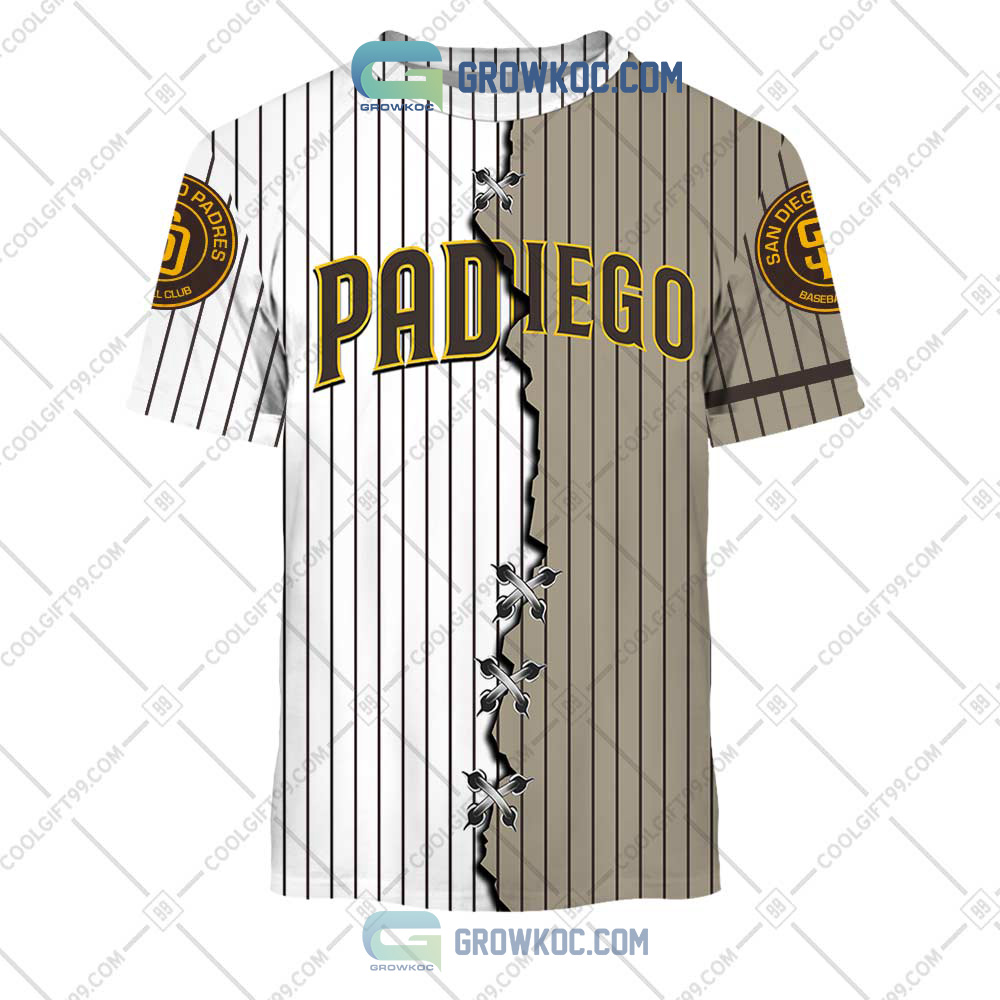MLB San Diego Padres Mix Jersey Custom Personalized Hoodie Shirt
