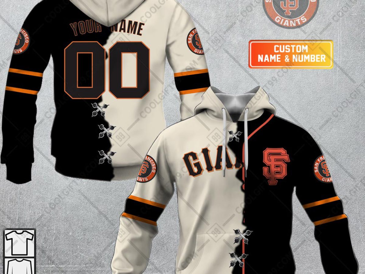 MLB San Francisco Giants Mix Jersey Custom Personalized Hoodie