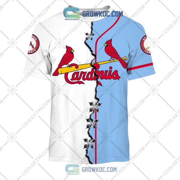 MLB St. Louis Cardinals Mix Jersey Custom Personalized Hoodie Shirt