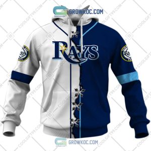 MLB Tampa Bay Rays Mix Jersey Custom Personalized Hoodie Shirt