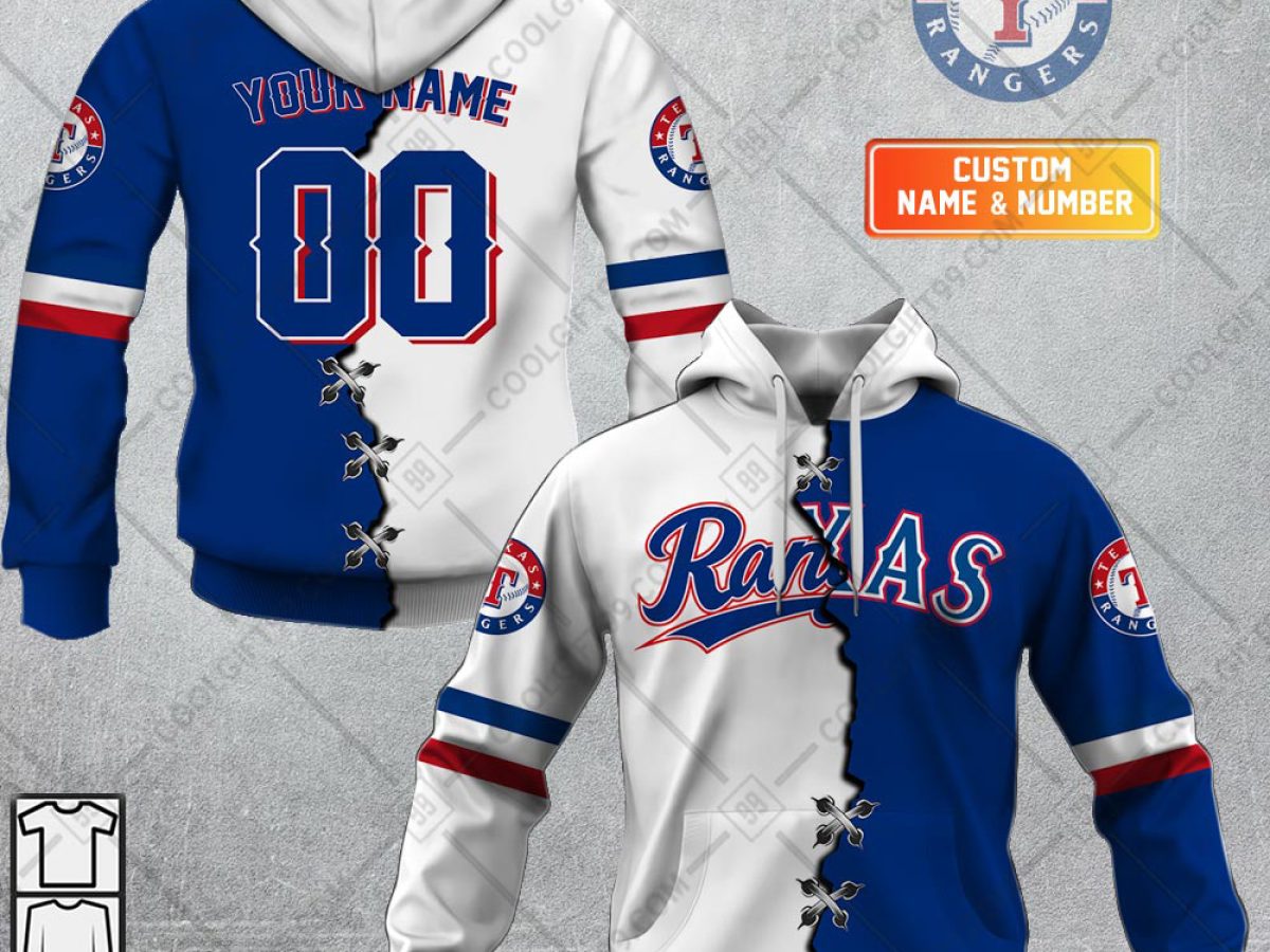 Texas Rangers MLB Personalized Mix Baseball Jersey - Growkoc