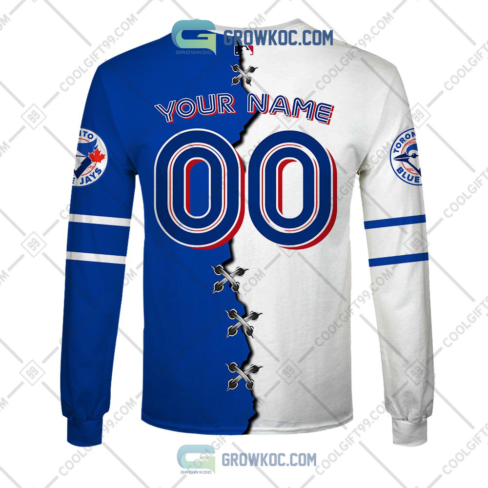 MLB Toronto Blue Jays Mix Jersey Personalized Hoodie - Express your unique  style with BoxBoxShirt in 2023