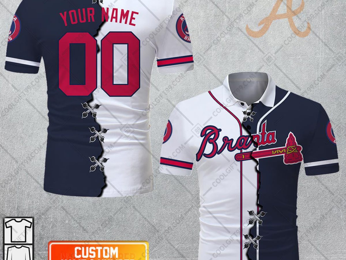 MLB Atlanta Braves Mix Jersey Personalized Style Polo Shirt - Growkoc