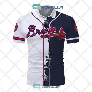 MLB Atlanta Braves Mix Jersey Personalized Style Polo Shirt