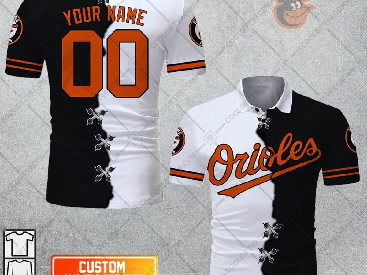 Baltimore Orioles 90’s Puffer Orange Jacket