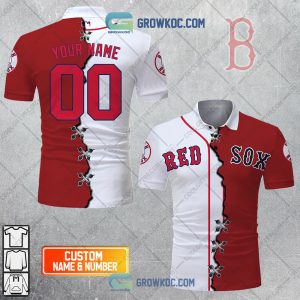 MLB Boston Red Sox Mix Jersey Personalized Style Polo Shirt