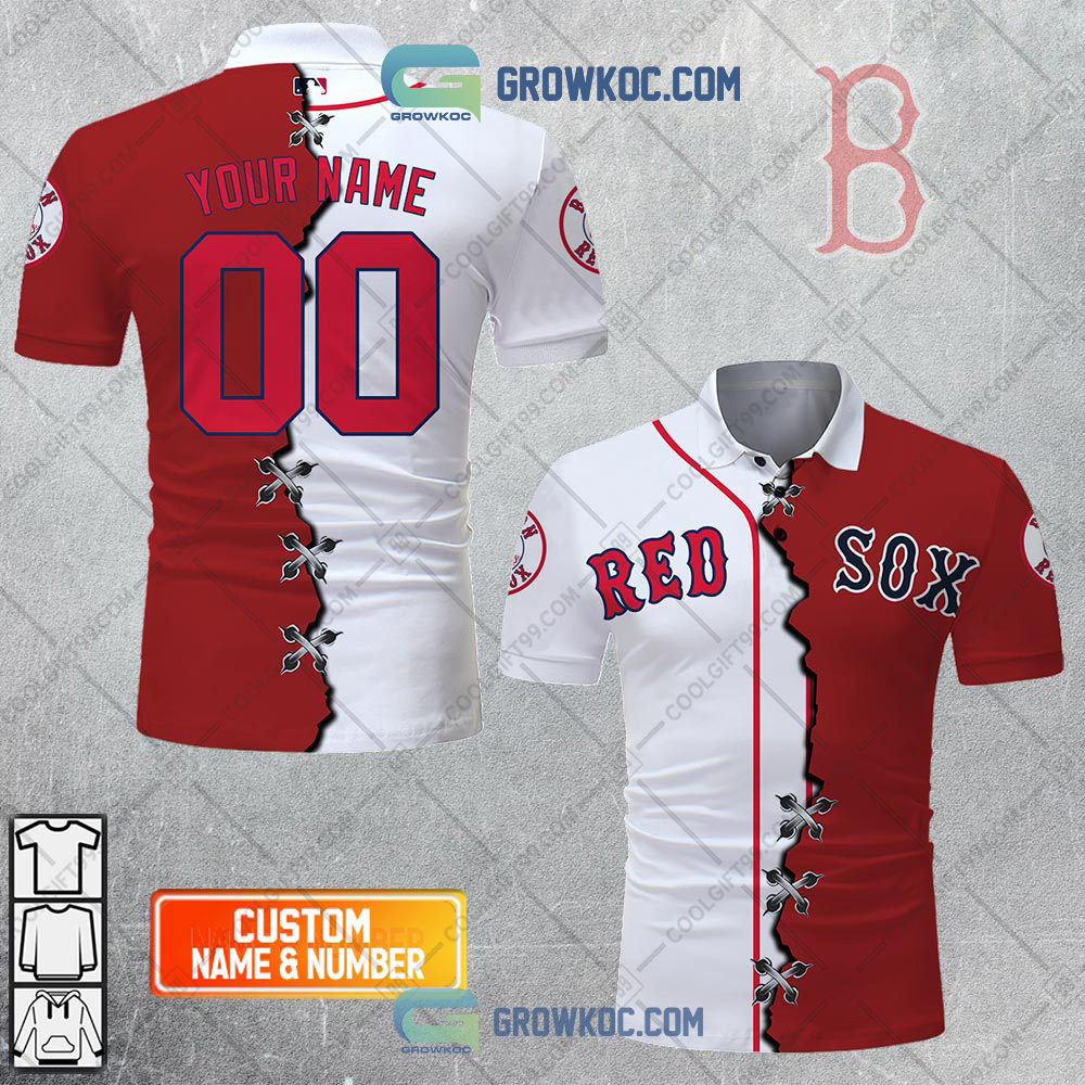 MLB Boston Red Sox Mix Jersey Custom Personalized Hoodie Shirt - Growkoc