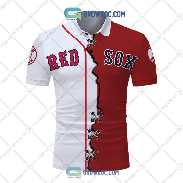 MLB Boston Red Sox Mix Jersey Personalized Style Polo Shirt